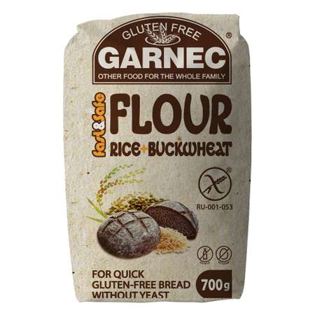 Мука Garnec без глютена рис+гречка 700г