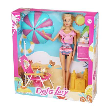 Кукла Lucy Наша Игрушка На пляже всего 7 предметов