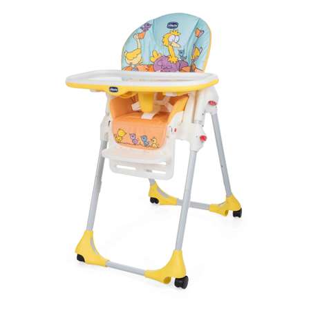 Стульчик CHICCO для кормления Polly 2 in 1 Easy Birdland 4 колеса 04079212340180