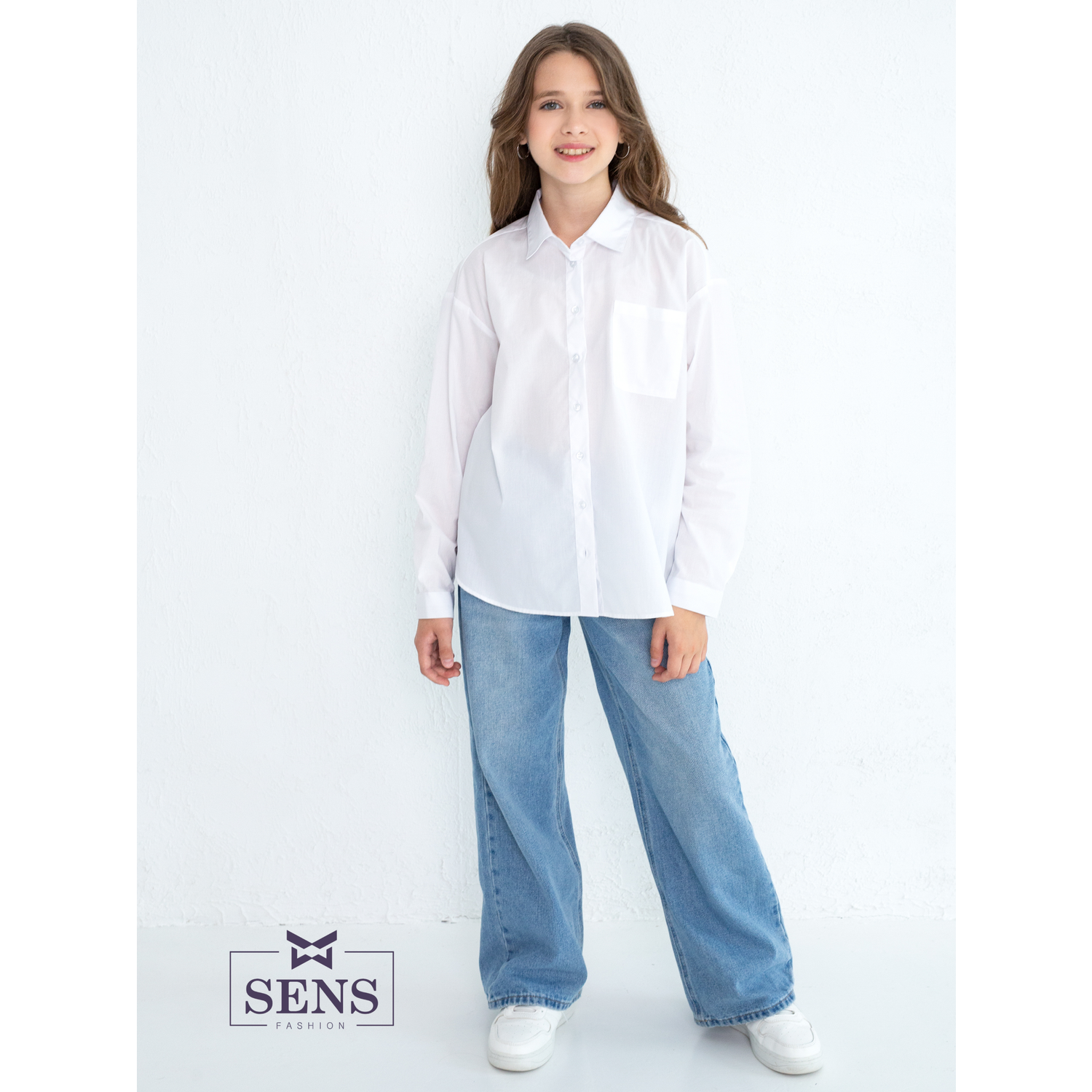 Рубашка Sens Fashion РДО/белый - фото 2