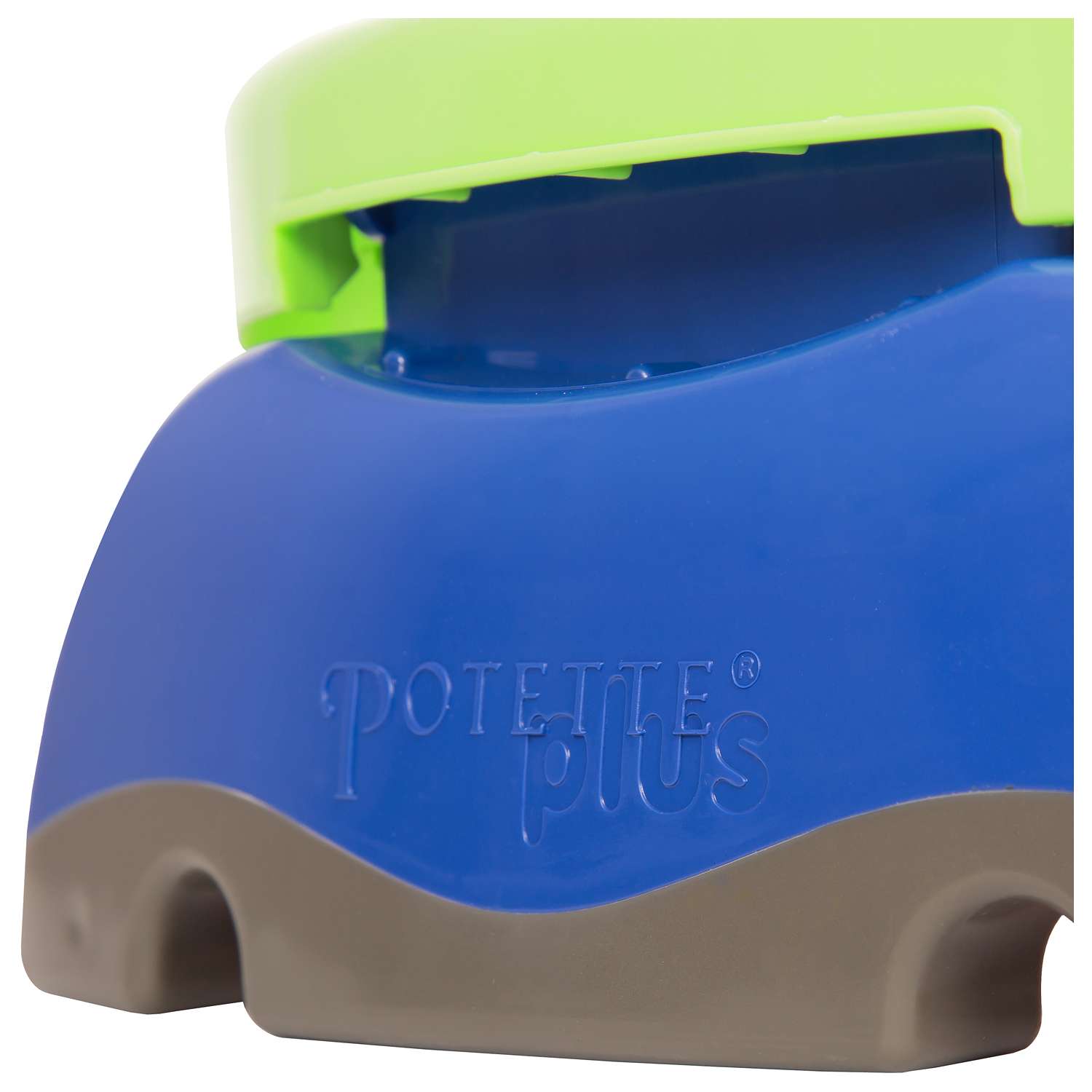 Дорожный горшок Potette Plus складной + одноразовый пакет Зелёный-голубой - фото 8