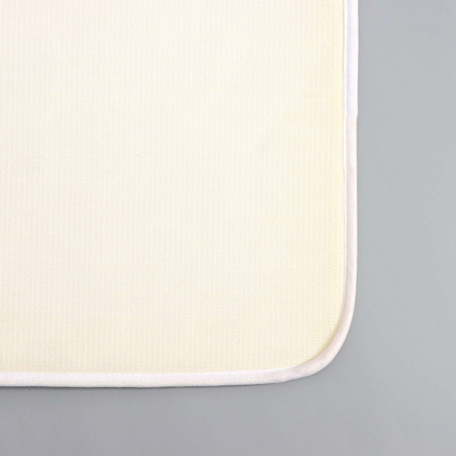 Набор ковриков Доляна для ванной и туалета «Галька» 2 шт: 39×50 50×80 см цвет белый - фото 5