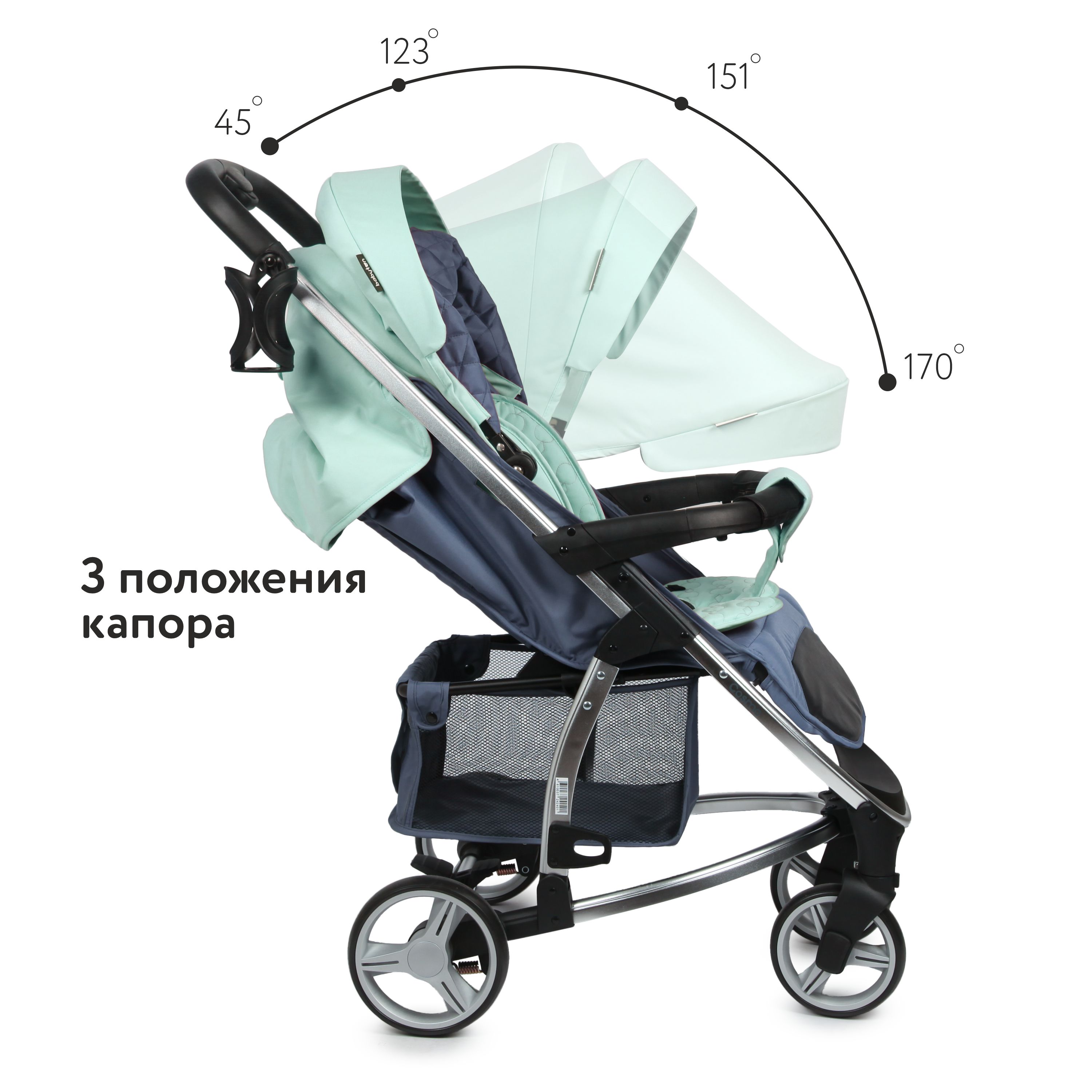 Коляска прогулочная Babyton Cosmo Green