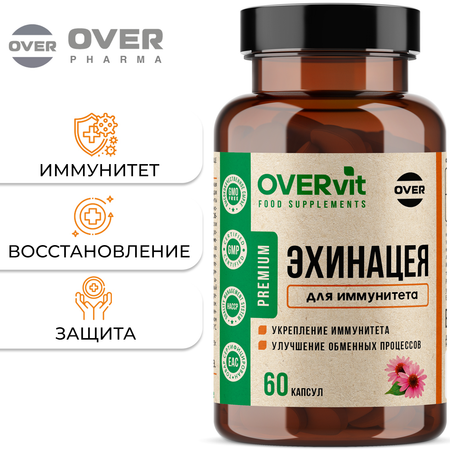 Эхинацея OVER БАД Для укрепления иммунитета 60 капсул