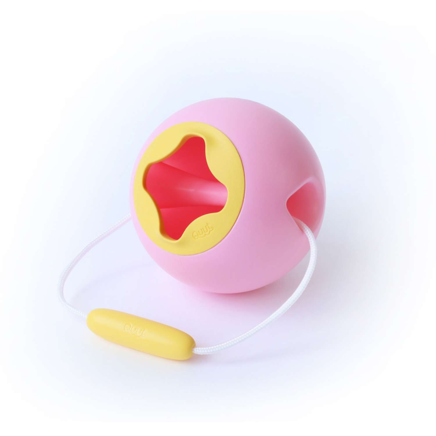 Ведёрко для воды QUUT Mini Ballo Сладкий розовый + жёлтый камень - фото 1