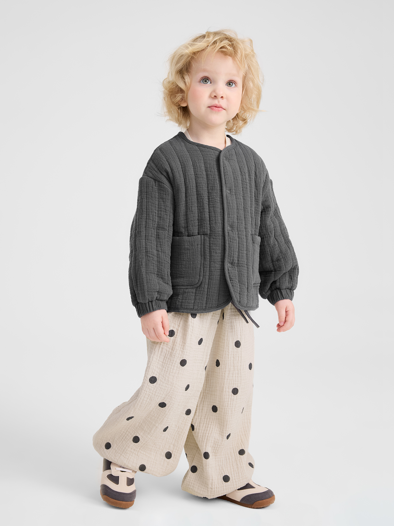 Брюки Happy Baby 88272_beige with dots - фото 11