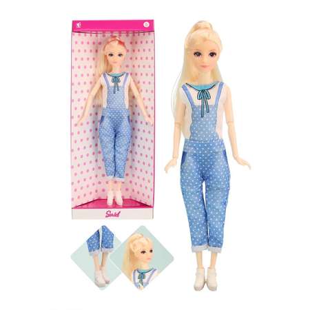 Кукла для девочки Наша Игрушка шарнирная 29 см в комбинезоне