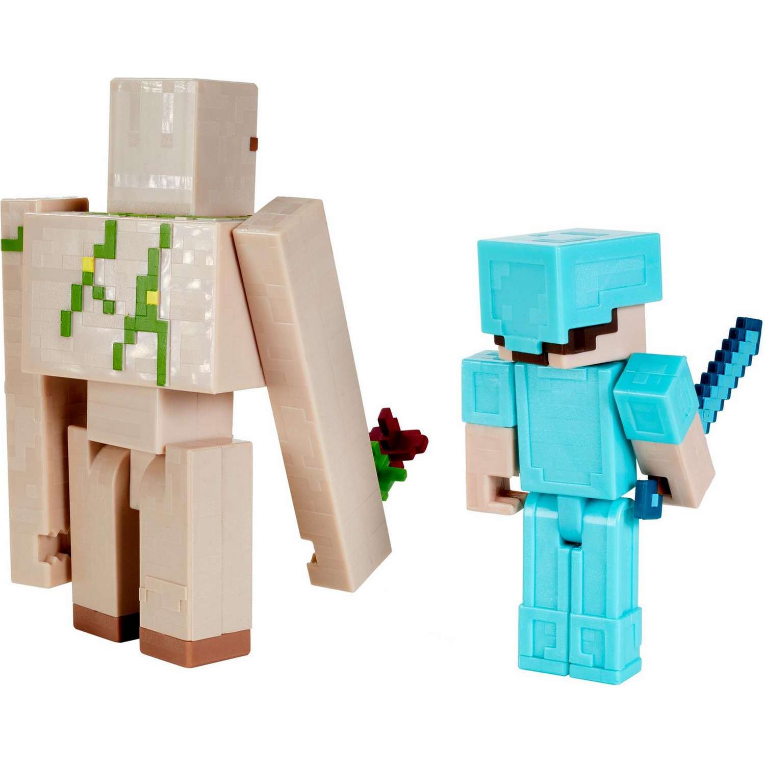 Набор фигурок Minecraft Стив и Железный Голем GTP30 - фото 6