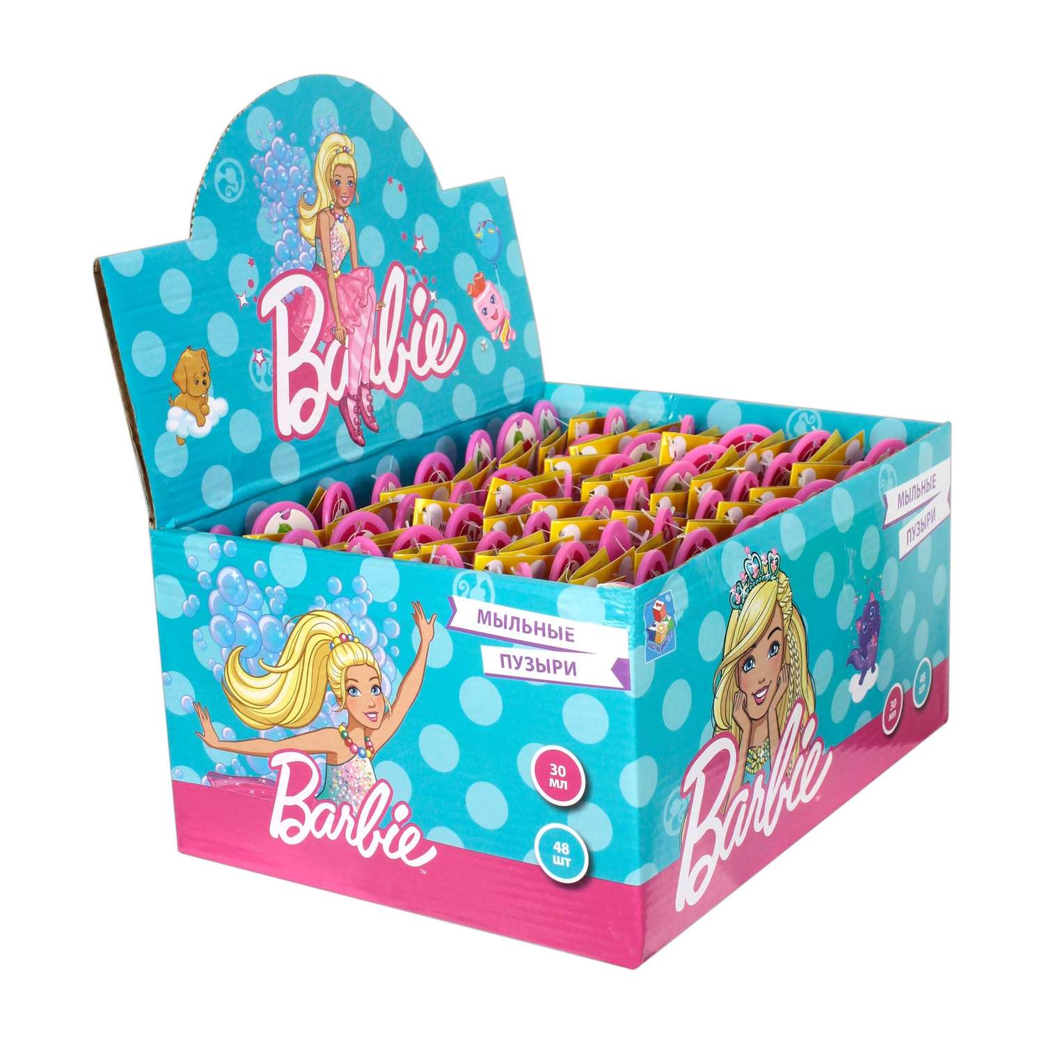 Мыльные пузыри 1TOY Barbie в колбе 30мл Т11462 - фото 5