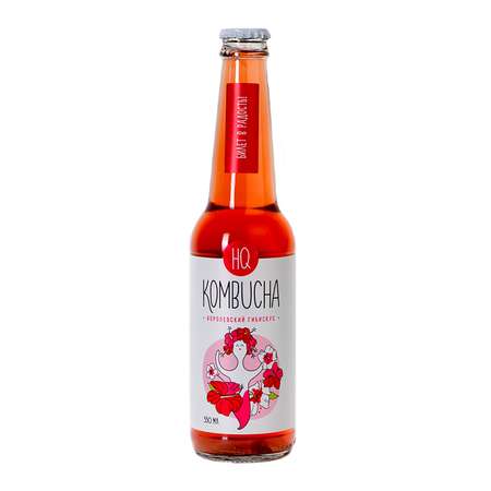 Комбуча HQ Kombucha Королевский гибискус 330мл