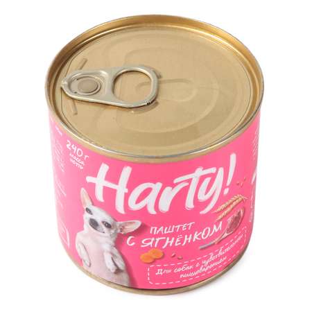Корм Harty 240г для собак с чувствительным пищеварением паштет с ягненком