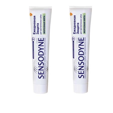 Зубная паста Sensodyne Ежедневная Защита Морозная Мята 65г 2 штуки