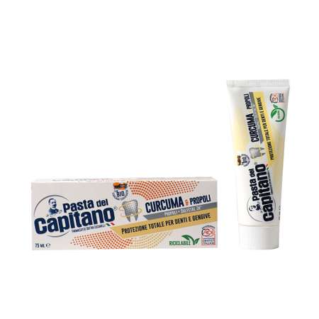 Зубная паста Pasta del Capitano Комплексная Защита Куркума и Прополис 75 мл