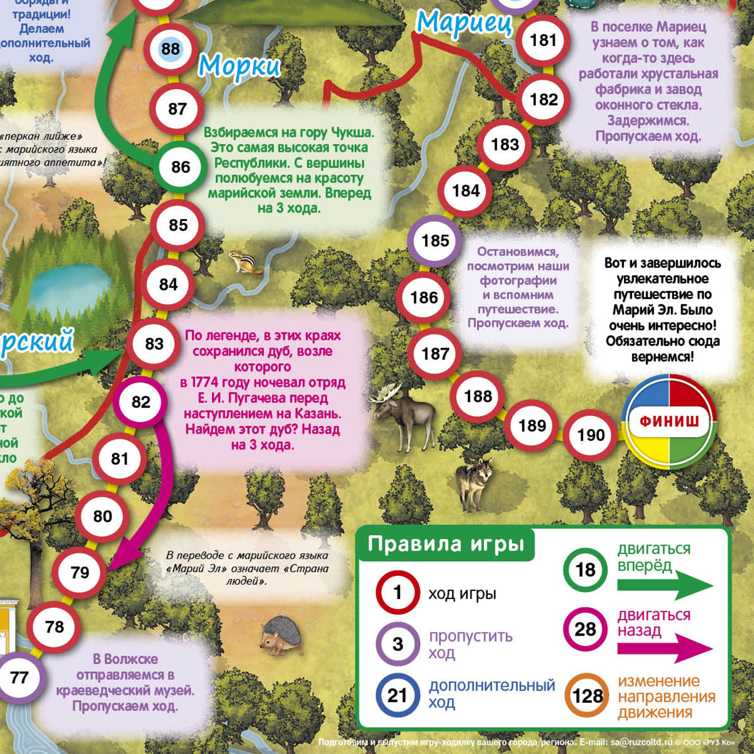Настольная игра РУЗ Ко Марий Эл. Большое путешествие. Играем всей семьей. - фото 4