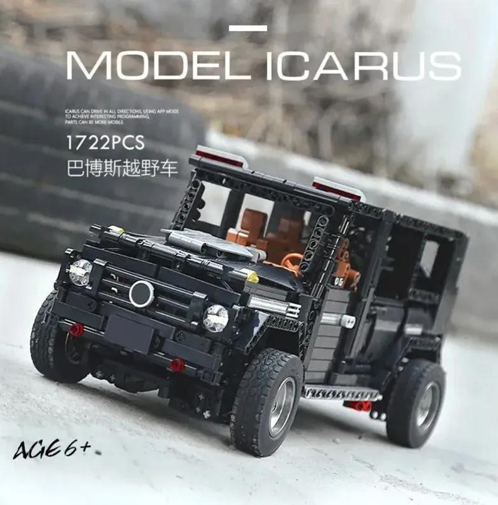 Конструктор Mould King Mercedes-benz G65 Black1722 детали джип внедорожник - фото 2