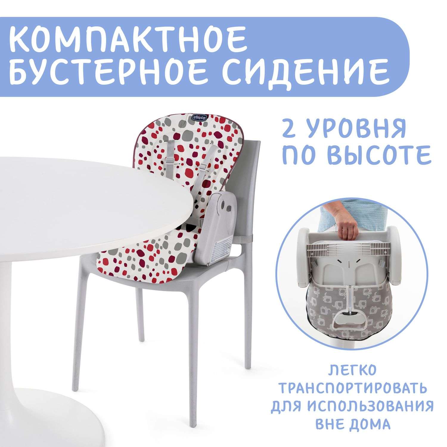 Стульчик-трансформер Chicco Polly Progres5 Cherry - фото 40