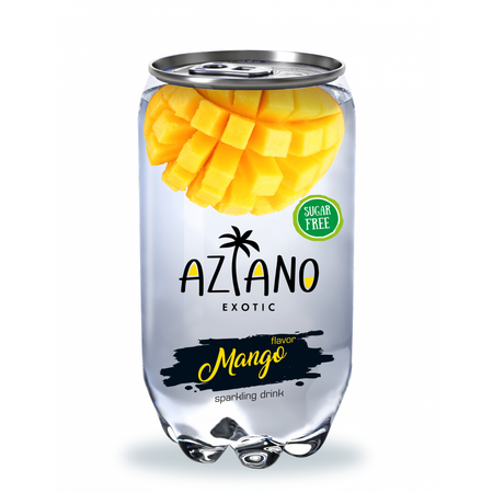 Напиток газированный безалкогольный Aziano Mango манго 0.35л