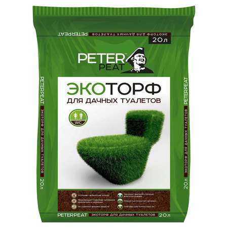 Экоторф PETER PEAT для дачных туалетов 20л