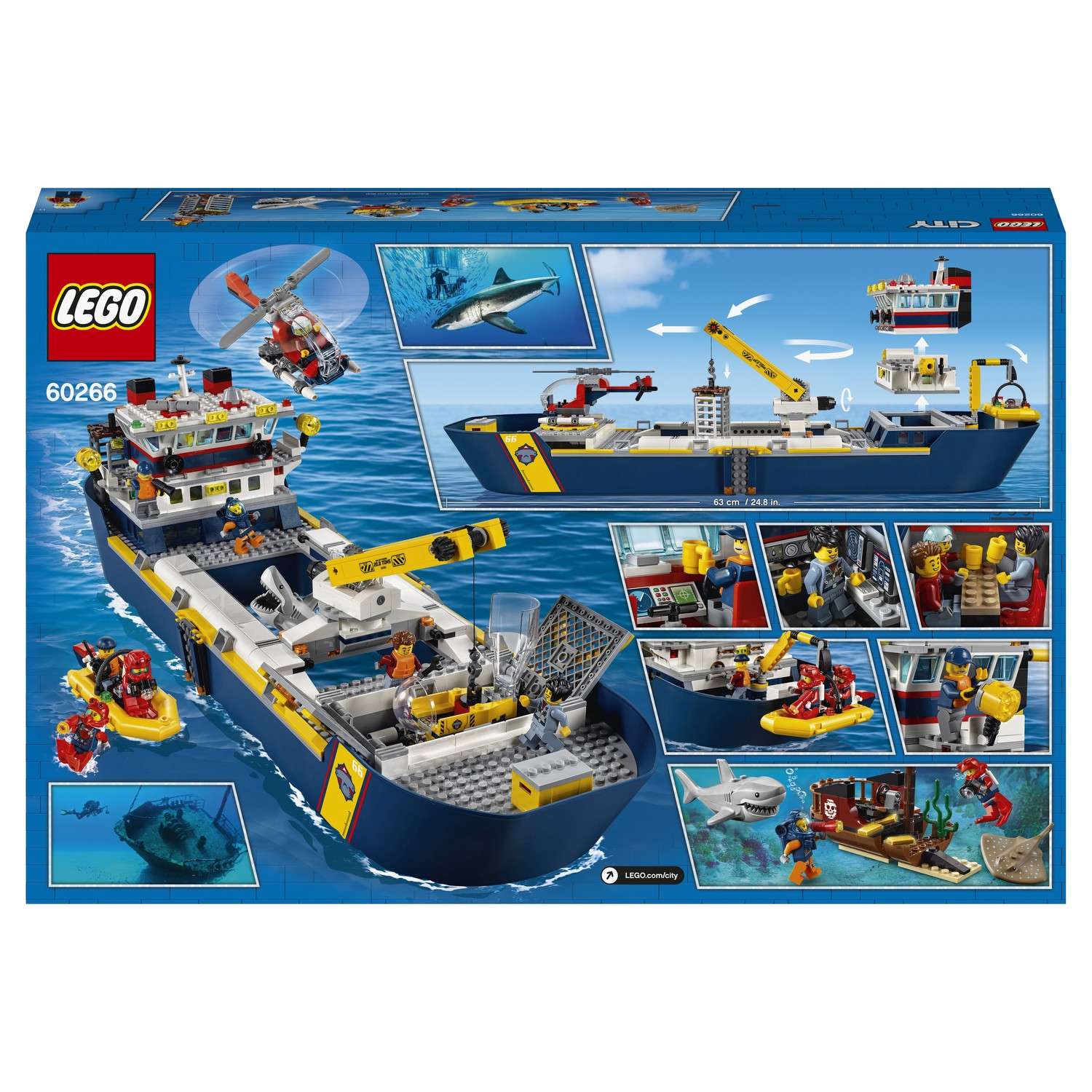 Конструктор LEGO City Исследовательское судно 60266 - фото 3