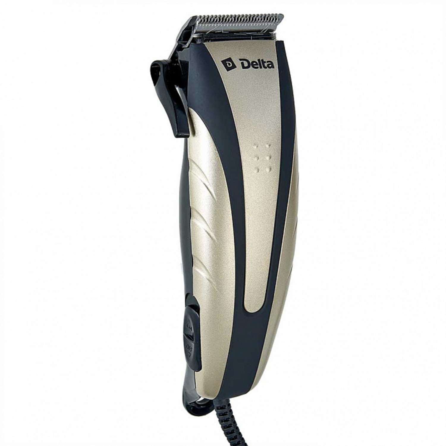 Машинка для стрижки волос Delta DL-4054 шампанское 10Вт 4 съемных гребня - фото 1