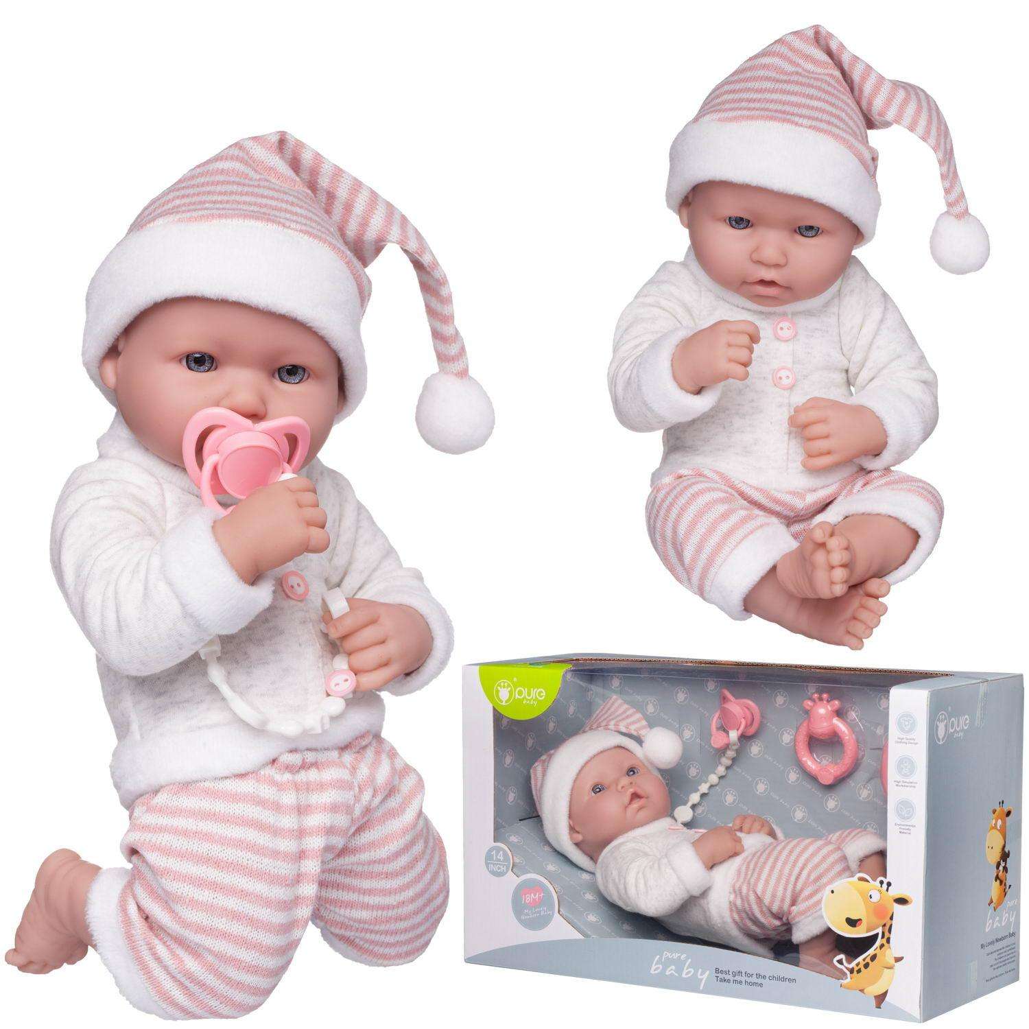 Кукла-пупс Junfa Pure Baby в вязаных вещичках 30 см WJ-22517 - фото 2