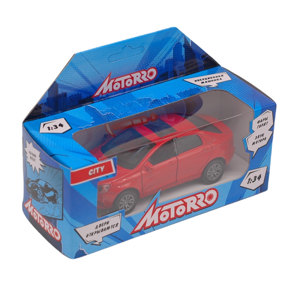 Автомобиль Motorro 1:32 инерционный красный HL1133-1 - фото 6