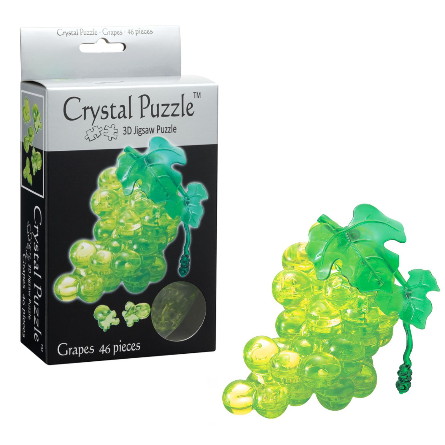 3D-пазл Crystal Puzzle IQ игра для детей кристальный Виноград зелёный 46  деталей купить по цене 737 ₽ в интернет-магазине Детский мир