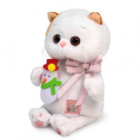 Мягкая игрушка Sima-Land «Ли-Ли Baby с игрушкой снеговик» 20 см