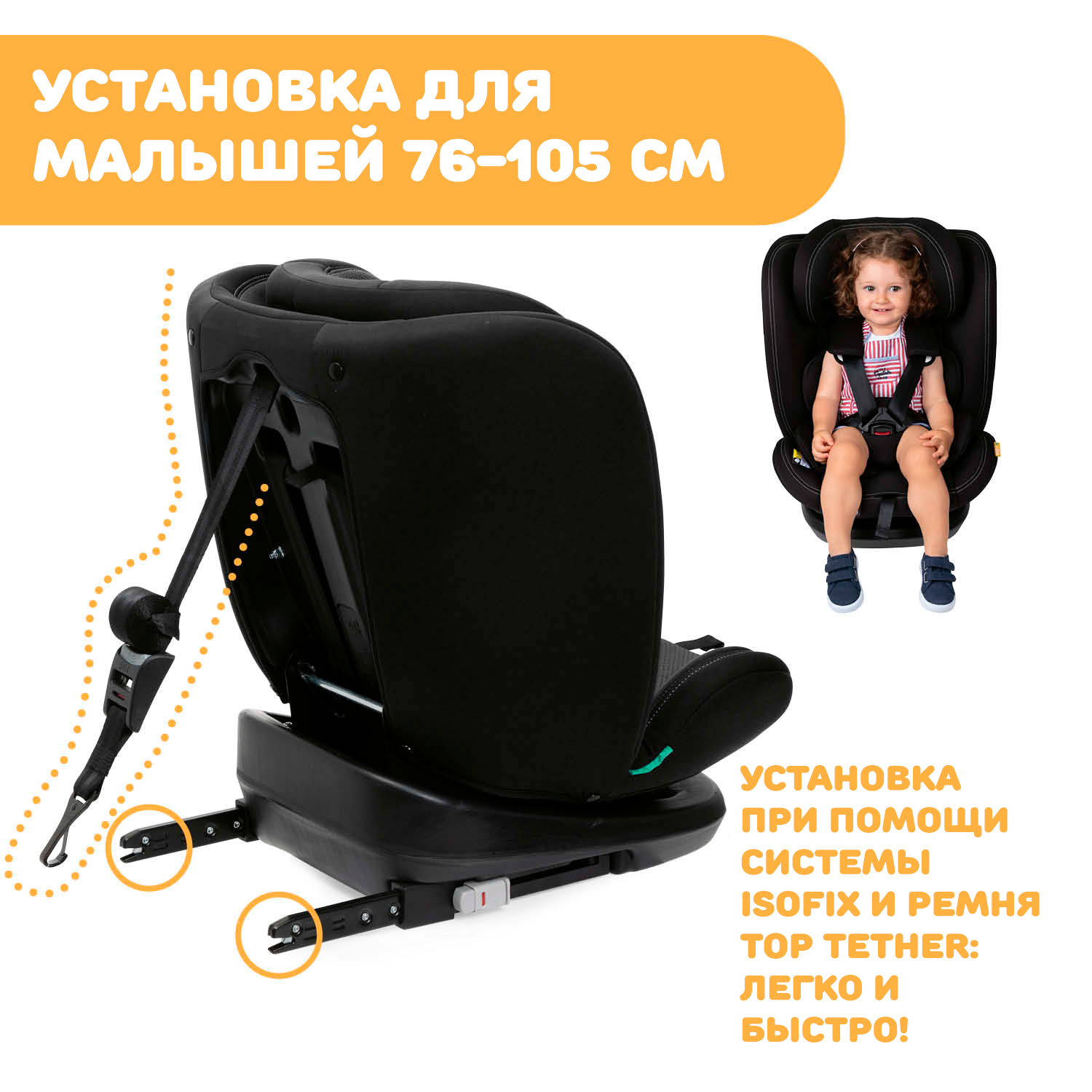 Автокресло Chicco Mokita Classic Black Isofix 0+/1/2/3 (0-36 кг) - фото 13