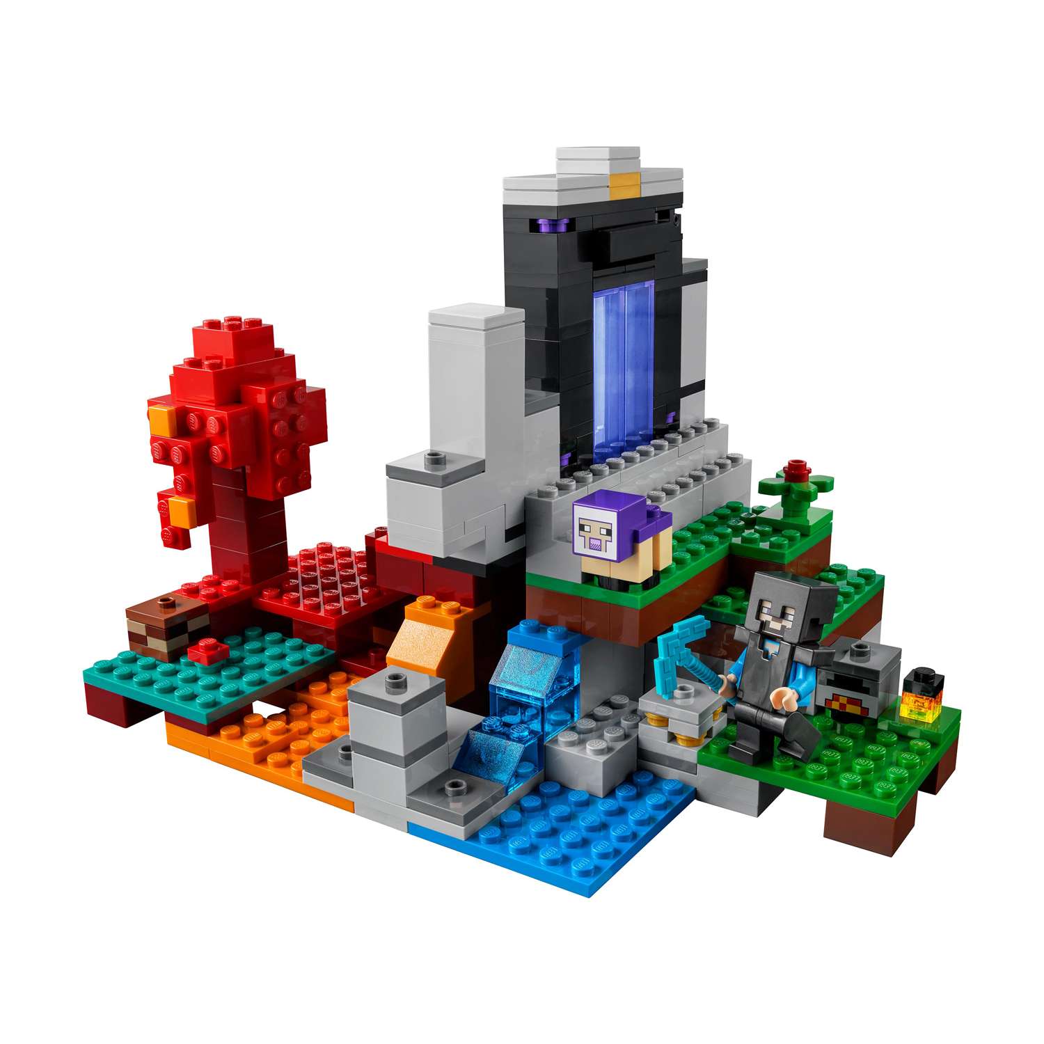 Конструктор детский LEGO Minecraft Разрушенный портал 21172 - фото 12