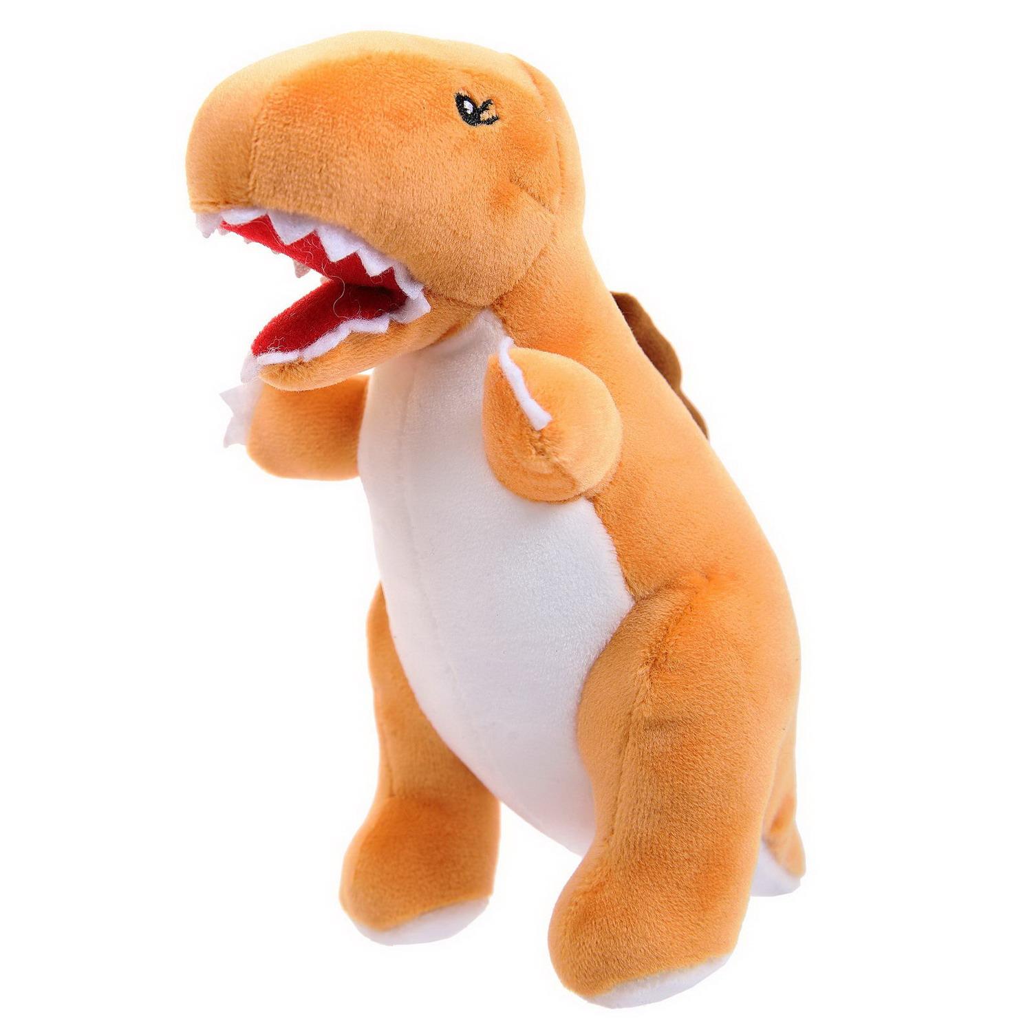 Мягкая игрушка ABTOYS Dino Baby Динозаврик коричневый - фото 1