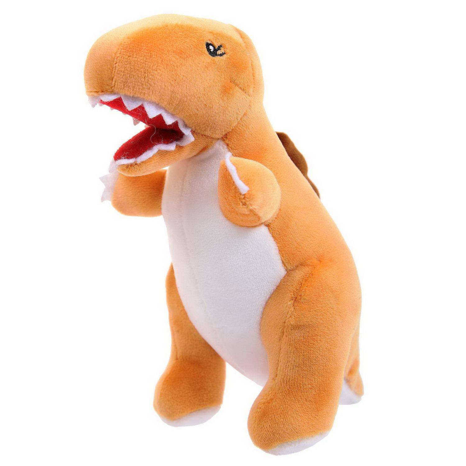 Мягкая игрушка ABtoys Dino Baby Динозаврик коричневый - фото 1