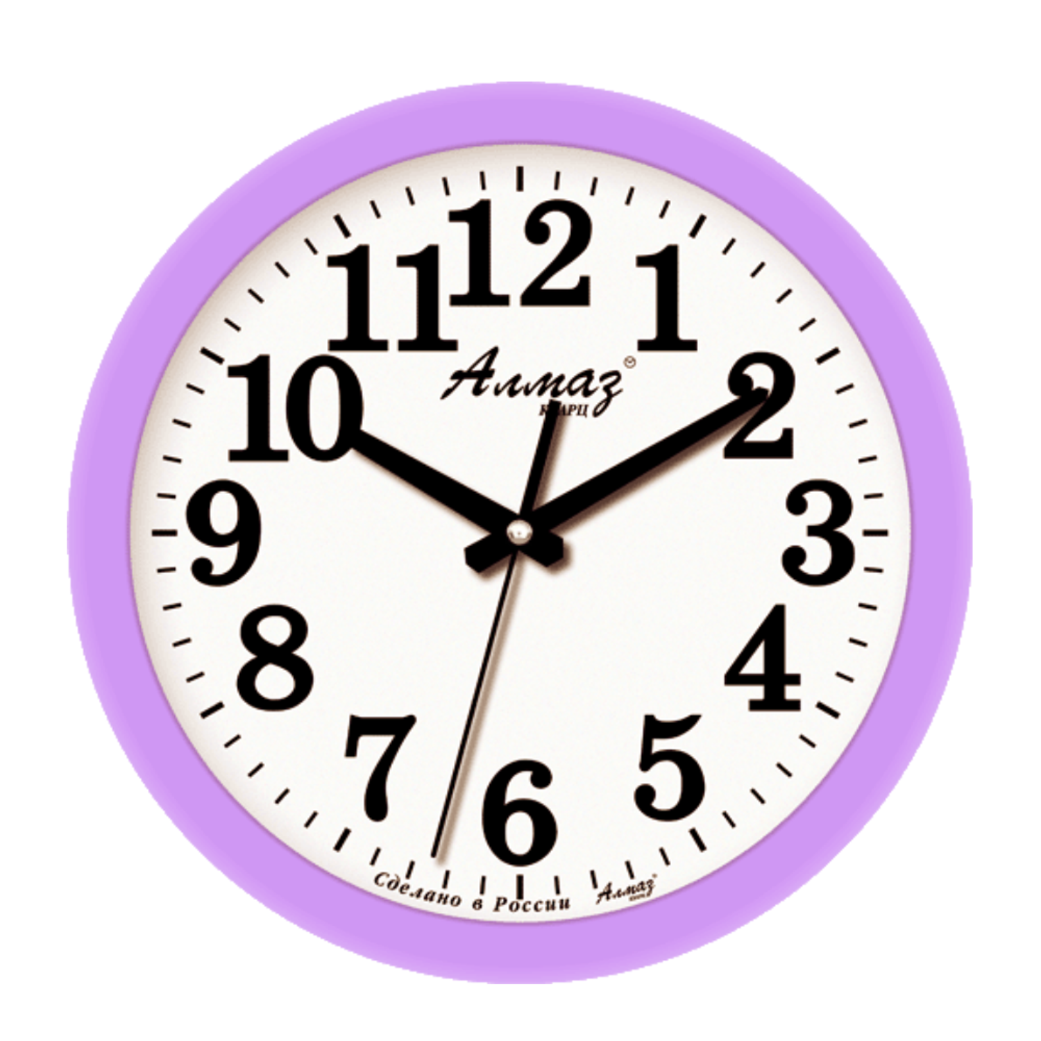 Часы настенные АлмазНН круглые фиолетовые 28.5 см - фото 1