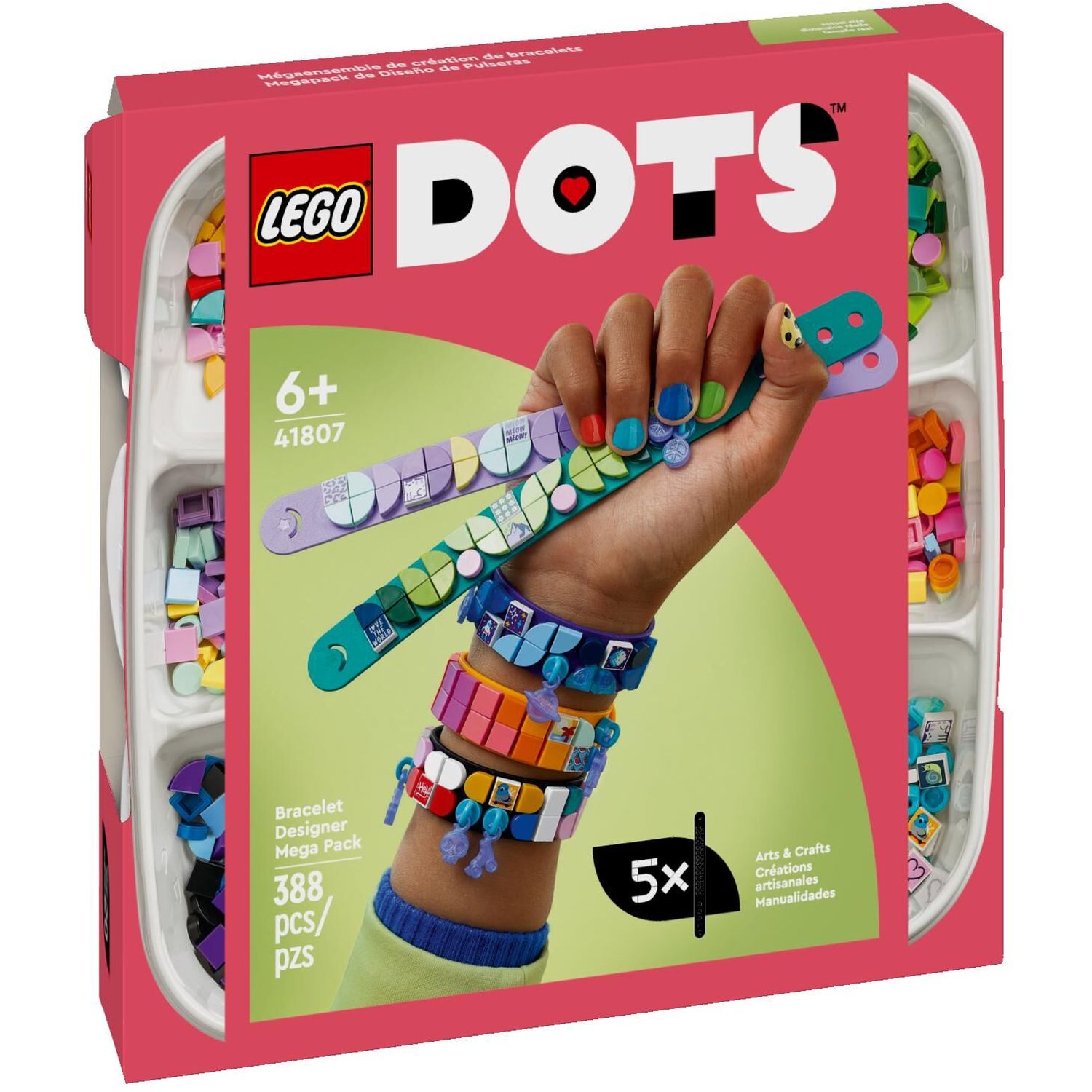 Конструктор LEGO DOTs Меганабор для создания браслетов (41807)