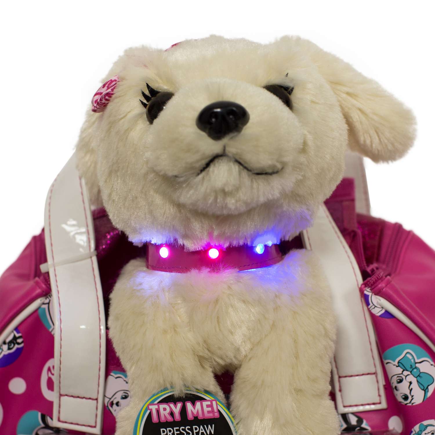 Интерактивный щенок Barbie Дружи и лечи (бежевый) в сумочке - фото 9