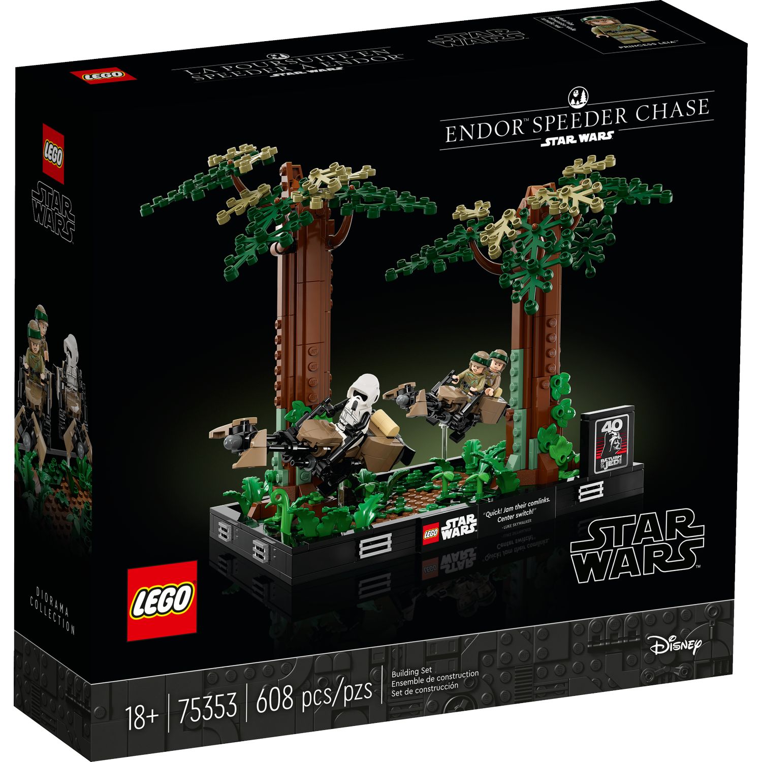 Конструктор LEGO Star Wars Endor Speeder Chase Diorama 75353 купить по цене  8999 ₽ в интернет-магазине Детский мир