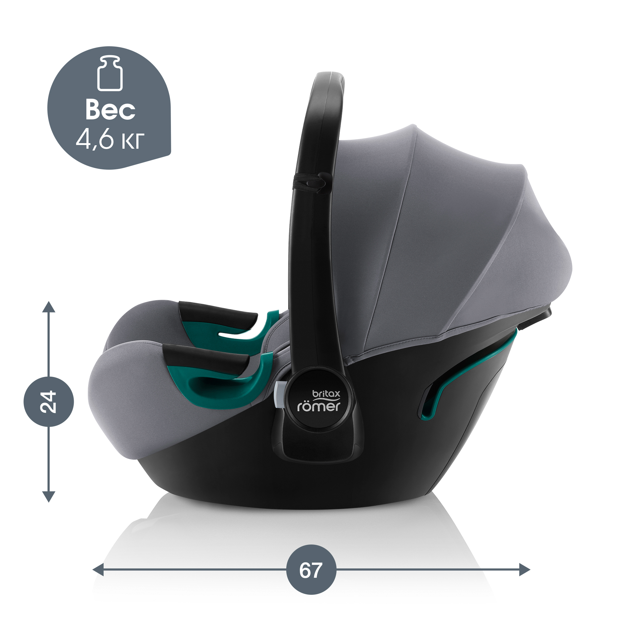 Автокресло Britax Roemer BABY-SAFE 3 i-SIZE Frost Grey - фото 10