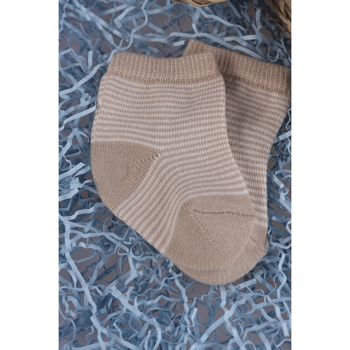 Носки 3 пары Olay Socks 02-MB0016-52/капучино/молочный/горох/полоска - фото 4