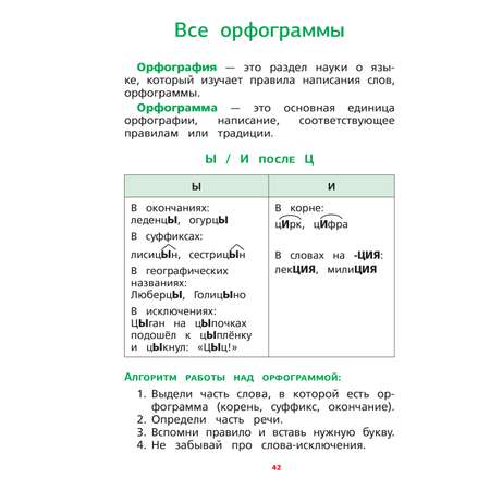 Книга Русский язык Тренажер по чтению и письму Все орфограммы