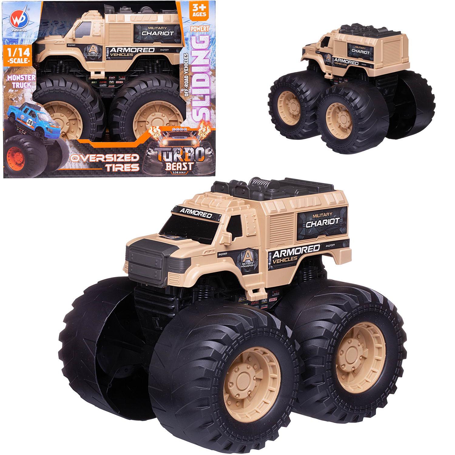 Внедорожник Junfa Jeep 1:14 бежевый WE-11906/бежевая - фото 3