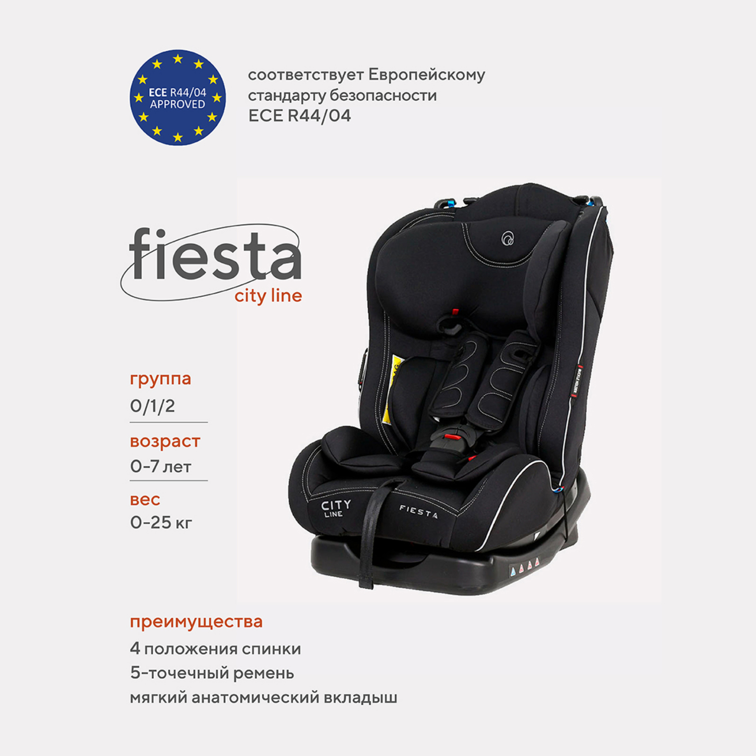 Автокресло Rant Fiesta Black - фото 1