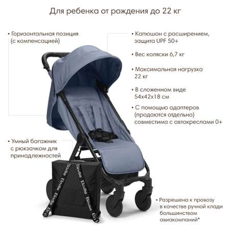 Коляска Elodie Mondo stroller tender blue