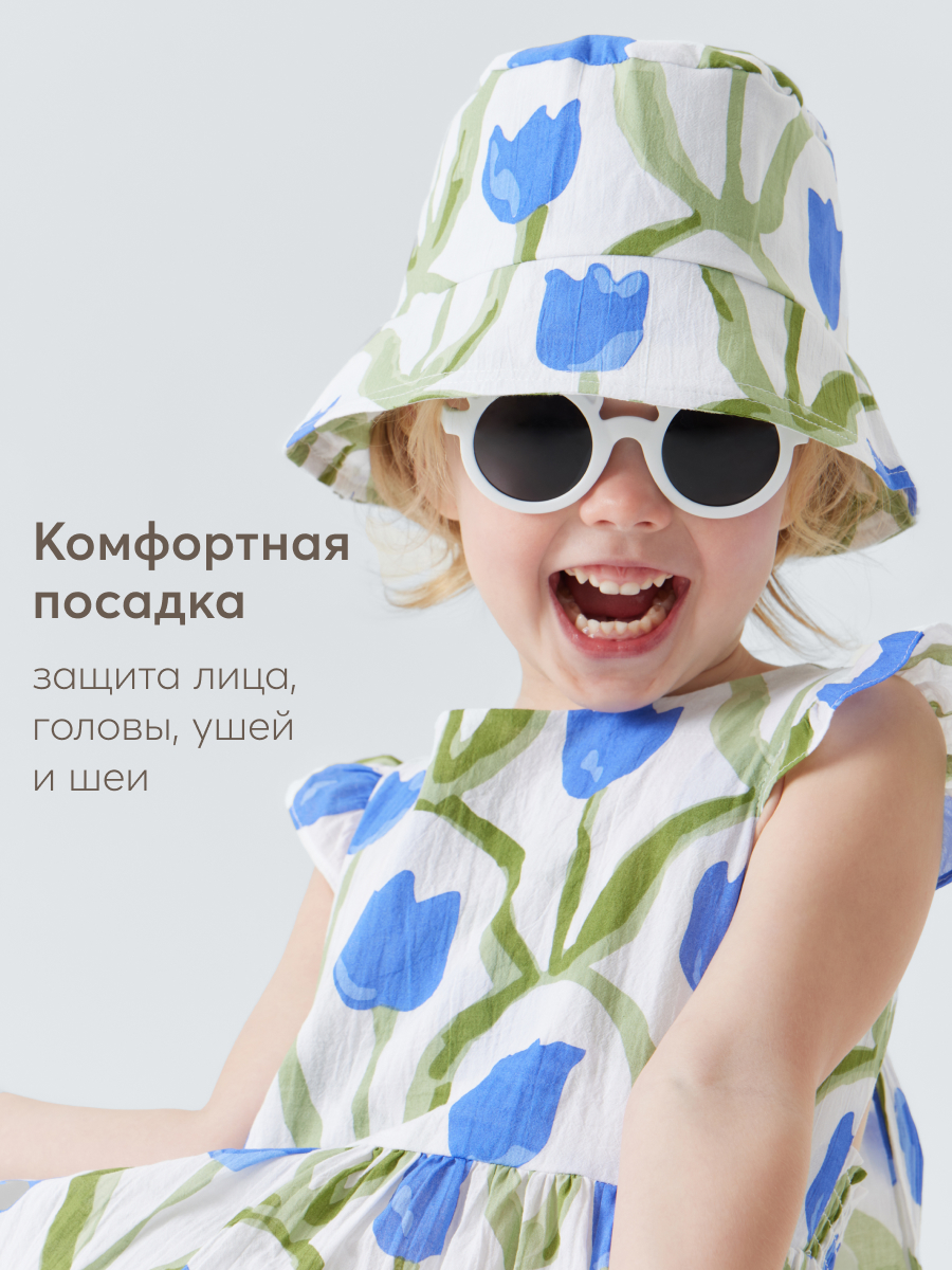 Панама HAPPY BABY 88113_blue-flower - фото 4