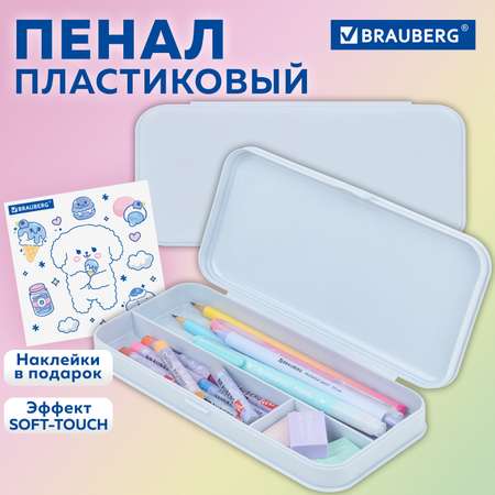 Пенал школьный Brauberg для карандашей и ручек из пластика