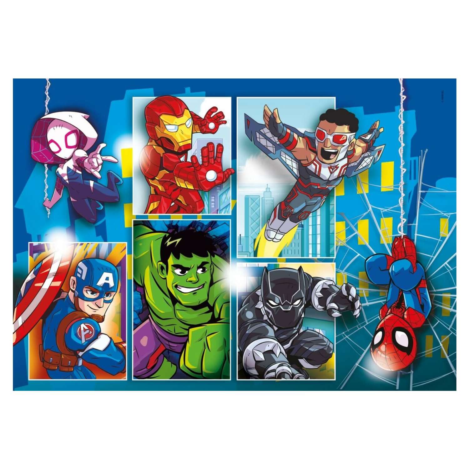 Пазл в рамке 30 эл CLEMENTONI Супергерои Marvel - фото 2