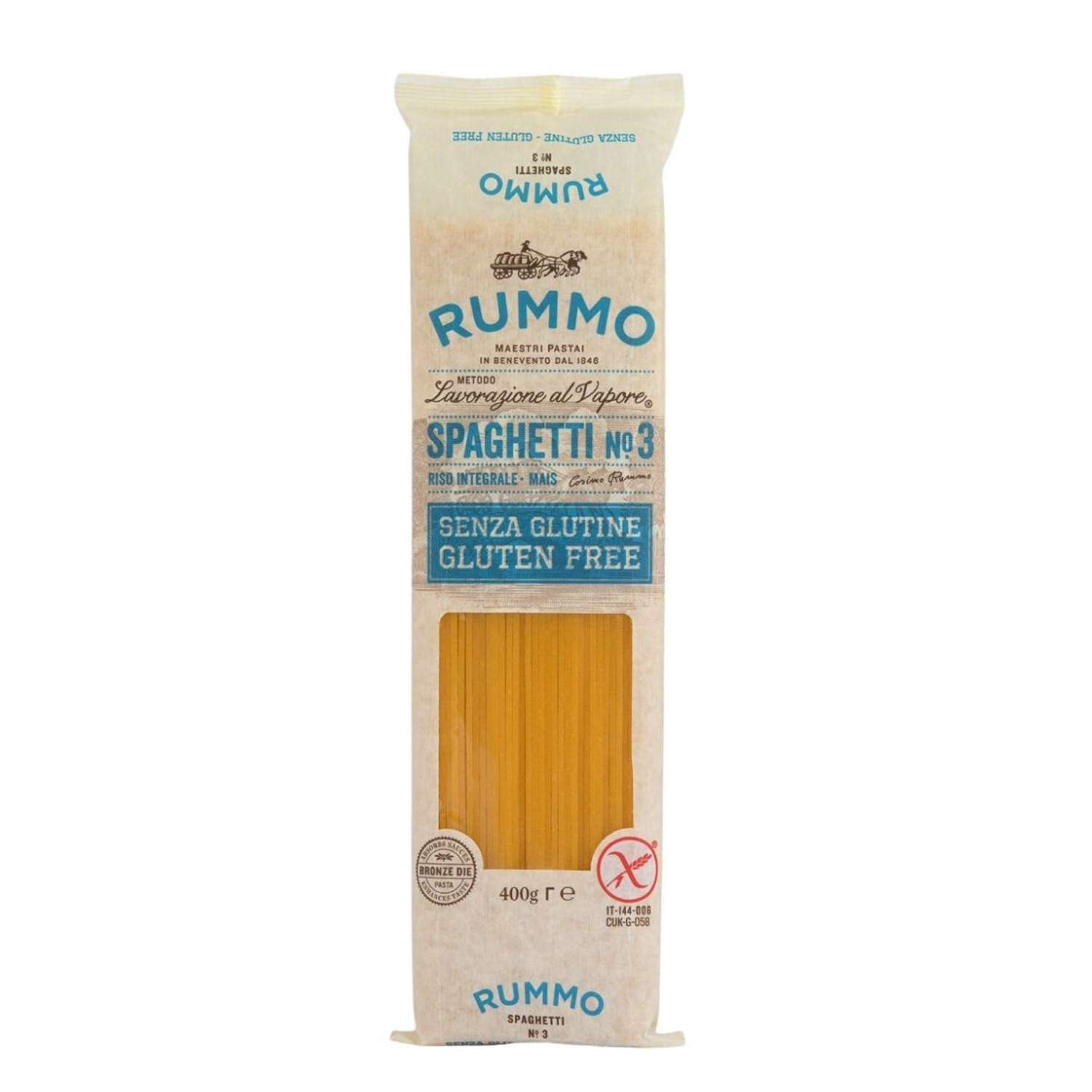 Макароны Rummo итальянская классическая паста без глютена Спагетти Nº3 400 г - фото 1