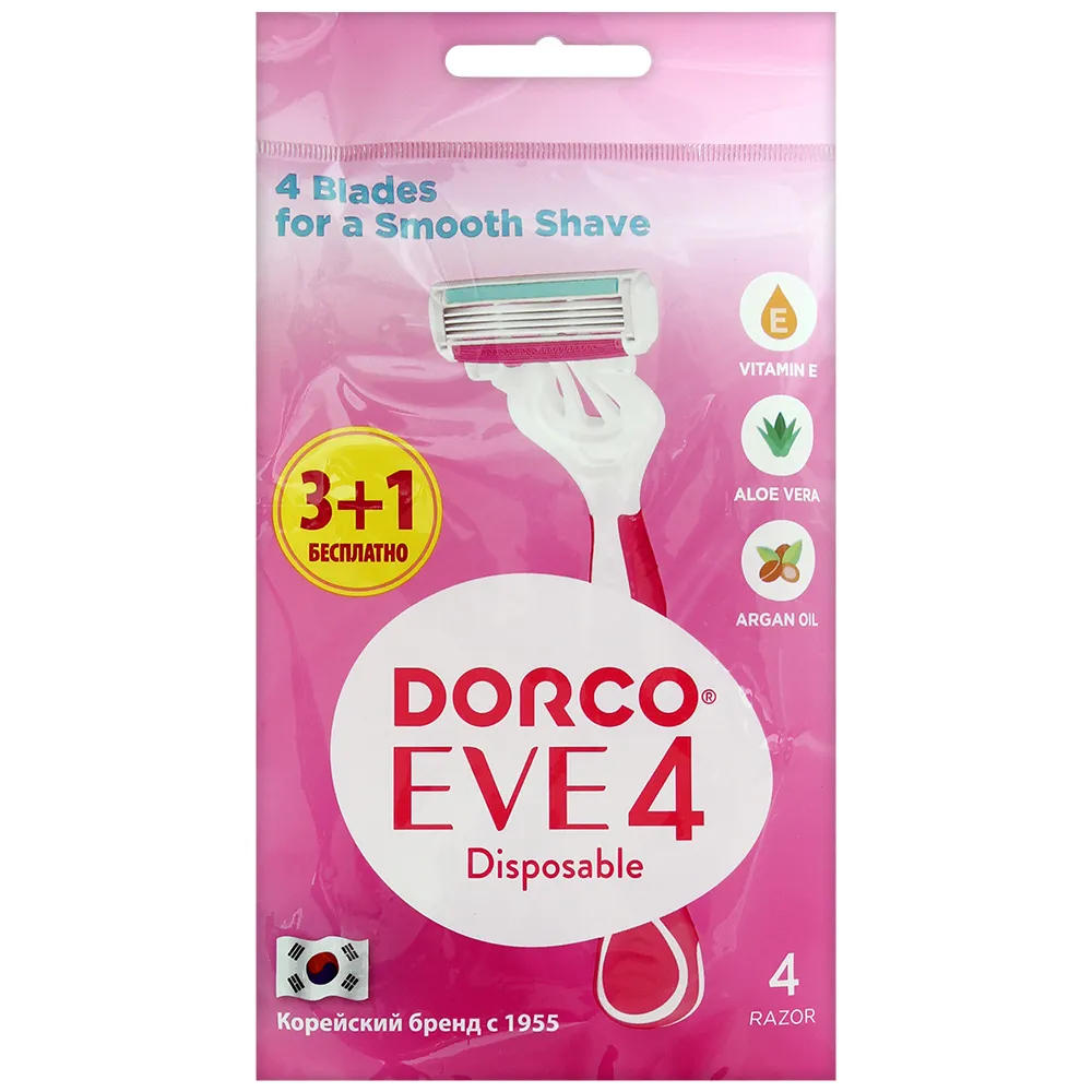 Одноразовый станок DORCO SHAI Vanilla4 3+1 - фото 1