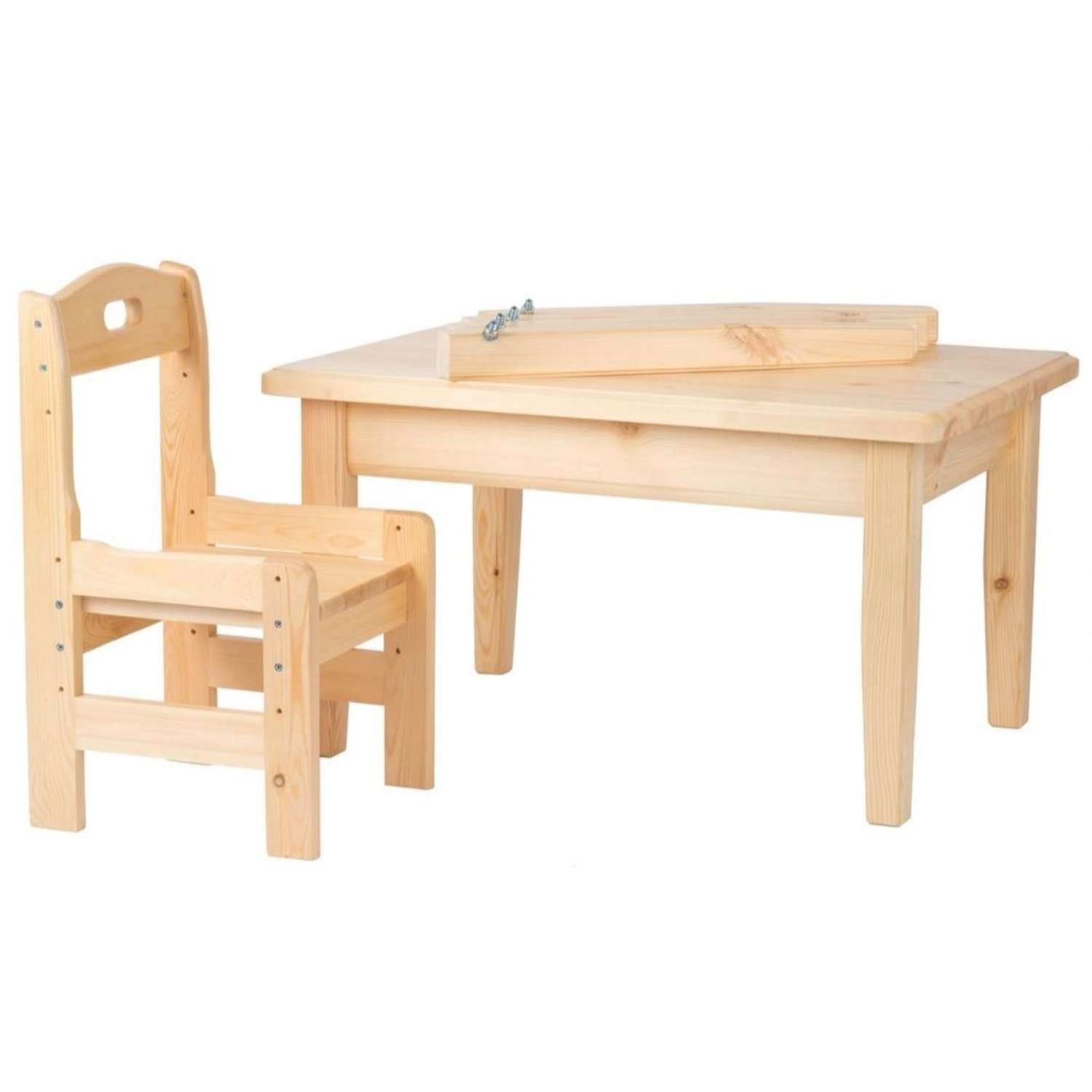Набор Мебель для дошколят стол со стульчиком регулируемый для детей от 2 до 6 лет - фото 3