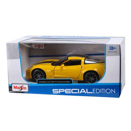 Машина MAISTO 1:24 Chevrolet Corvette Gt1 Желтый 31203