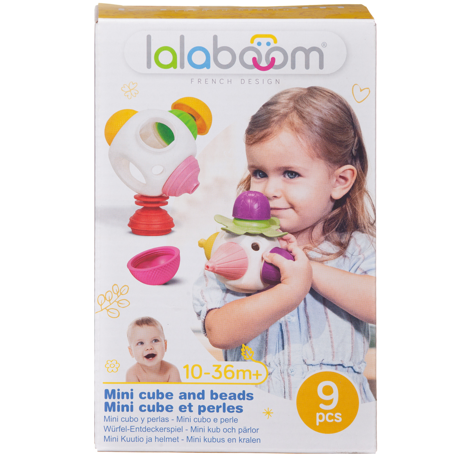 Развивающая игрушка LALABOOM Мини куб 9 предметов - фото 2